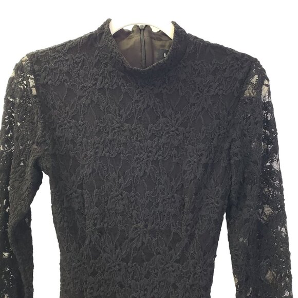 Bardot Lace Overlay Long Sleeve Fit & Flare Dress Size XS - Picture 4 of 7